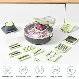 Овочерізка з контейнером Vegetable Cutter 9 в 1 - мініатюра 5