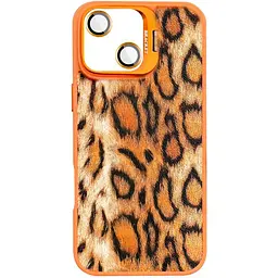 Чохол Epik TPU+PC Wild Leopard with MagSafe and Lens для Apple iPhone 13 / 14 (6.1) Orange