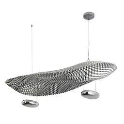 Люстра LED Levistella 792D1315 CH, 16W, 3000K, хром, сучасний стиль, регульована висота 300-1500мм