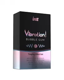 Рідкий вібратор Intt Vibration Bubble Gum зі смаком жуйки 15 мл - мініатюра 3