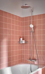 Душова система настінного монтажу з термостатом для ванни Grohe Tempesta System 250 26672001, Хром - мініатюра 4