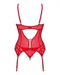 Корсет Obsessive Ingridia corSet & thong XS/S - мініатюра 4