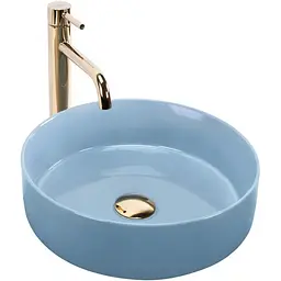 Умивальник Rea Sami blue shiny накладний REA-U6619, Синий