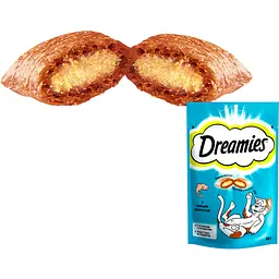 Ласощі для котів Dreamies з лососем 60 г (4008429037962)