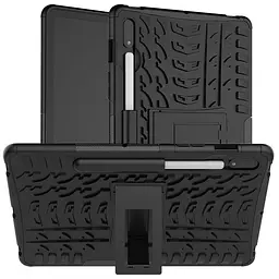 TPU+PC чохол Protector Stand для Samsung Galaxy Tab S9+ / S9 FE+ / S10+ 12.4'' (Pen slot) Black