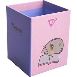 Стакан для письмового приладдя Yes Pusheen картон рожевий (708333) - мініатюра 2