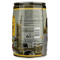 Пиво Old Prague Bohemian Premium світле 5.3% 5 л - мініатюра 2