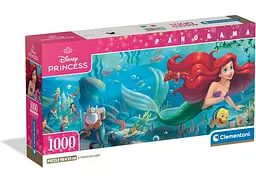 Пазл Clementoni Русалонька, Принцеси Disney (Disney The Little Mermaid Panorama Puzzle - 1000 pcs.), 1000 ел. (панорама) (39893)