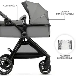 Універсальна коляска 2 в 1 Kinderkraft Esme Grey (KSESME00GRY2000) - мініатюра 4