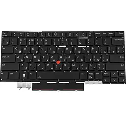 Клавіатура для ноутбука LENOVO (ThinkPad: X1 Yoga 8th Gen) rus, black, без фрейму, підсвічування клавіш (ОРИГІНАЛ) - мініатюра 2