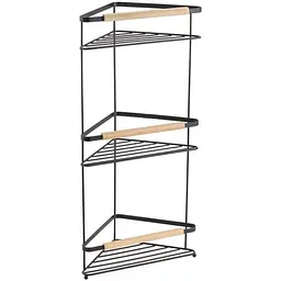 Полиця кутова Ardesto minimalism 3-ярусна 20х58 см, чорний (ARHB31368B)