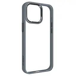 Чехол для Apple iPhone 15 Pro Max, UNIT2, серый, ударопрочный, прозрачный противоударный чехол-накладка из TPU и поликарбоната (PC), с защитными бортиками, защита всего корпуса от ударов и царапин, ArmorStandart (ARM74844)