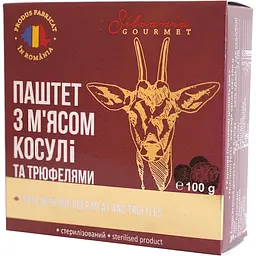 Паштет Silvania Gourmet з м'ясом косулі та трюфелями 100 г