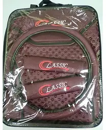 Чохли універсальні Milex Classic (чохол керма +2 защитых чохла на ремені) Бордові - мініатюра 4