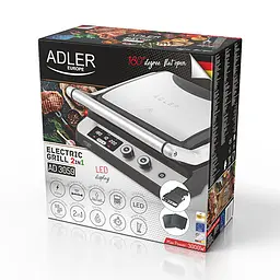 Гриль контактний 2 в 1 Adler AD 3059 - мініатюра 10