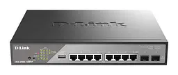 Комутатор DSS-200G-10MPP 8xGE PoE, 2xSFP, 242Вт, Некерований D-Link teh0018203 - мініатюра 2