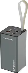 Універсальна мобільна батарея Wozinsky K65+ 30000 65W Gray (5907769364457) - мініатюра 2