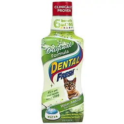 Добавка у воду SynergyLabs Dental Fresh Cat Сінерджі Лабс від зубного нальоту і запаху з пащі котів, 237 мл