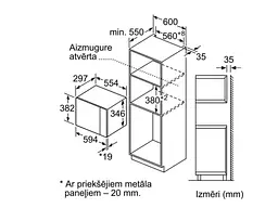 Вбудована мікрохвильова піч Bosch BFL520MB0 - мініатюра 8