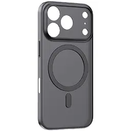 Силіконовий чохол iPhone 17 Pro Momax CaseForm Lite Magnetic Case with MagSafe - Матовий чорний, Obsidian Black (MTAP25MD)