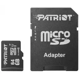Карта пам'яті Patriot 64GB microSD class10 UHS-1 (PSF64GMCSDXC10)