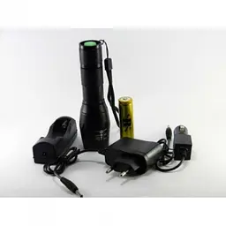 Ручний акумуляторний ліхтар Bailong з режимом стробоскоп POLICE BL 1831 T6 50000W 1000 Lumen - мініатюра 7