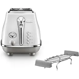 Тостер DeLonghi CTOC 2103 W Icona Capitals білий (00000018042) - мініатюра 2