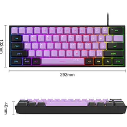 Клавіатура MageGee TS91 Blackcurrant (6971969729070-UA) [159874] - мініатюра 3