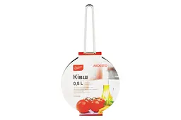 Ківш Ardesto зі скляною кришкою Gemini Bari 0.8л нержавіюча сталь kuh0014740 - мініатюра 3