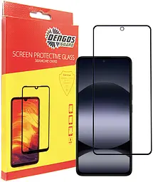 Захисне скло Dengos 5D Full Glue для екрану Xiaomi Redmi 14S Black