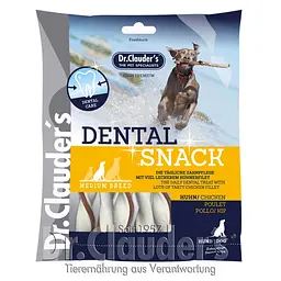 Ласощі для собак середніх порід Dr.Clauder´s Dental Snack Chicken - Medium Breed з куркою