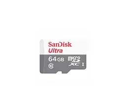 Карта пам'яті microSDXC (UHS-1) SanDisk Ultra 64Gb class 10 A1 (100Mb/s) (adapter SD) - мініатюра 3