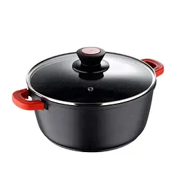 Каструля з кришкою Bergner Chroma BG-30114-BK 20 см 2.2 л чорна
