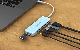 USB-Хаб j5create JCD373EC-N, USB Type-C 6-в-1 (JCD373EC-N) - мініатюра 4