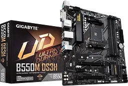 Материнська плата Gigabyte B550M DS3H Socket AM4 (B550M DS3H) Б/В