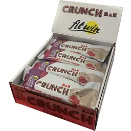 Батончик Crunch Bar 25%, 12*50 грам Лічі-полуниця FitWin fit0024252