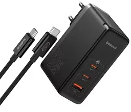 Мережевий зарядний пристрій Baseus GaN5 Pro Digital Fast Charger 2Type-C+USB 160W  +  Cable Type-C to Type-C P10110825113-00 Black - мініатюра 5