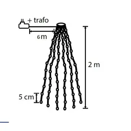 Гірлянда Luca Lighting Конус 2м 480 LED теплий білий (8720362027089) - мініатюра 5