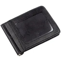 Шкіряний чоловічий затискач на магніті ST Leather 18937 чорний - мініатюра 5