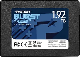Накопичувач SSD Patriot Burst Elite 1920GB 2.5" 7mm SATAIII TLC 3D (PBE192TS25SSDR)