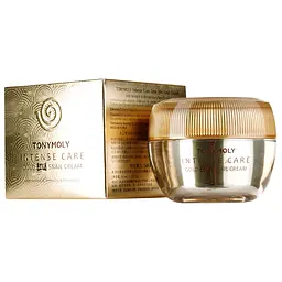 Крем для обличчя Tony Moly Intense Care Gold 24K Snail Cream, з муцином равлика та золотом, 45 мл - мініатюра 3