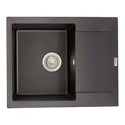 Кухонна мийка Zerix ZS-6250S-14 Black metallic ZX4594, Чорний матовий