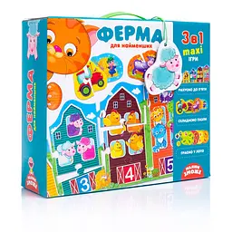 Великий розвиваючий набір 3 в 1 Ферма, VT2901-03