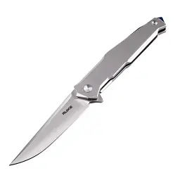 Ніж складаний Ruike сталь Sandvik 14C28N 88 мм сірий 130 г