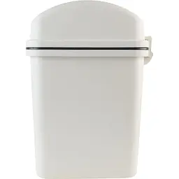 Відро для сміття MBM My Home з кришкою 6 л сіре (BIN-12 6L GRAY) - мініатюра 4