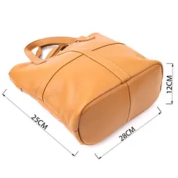 Жіноча сумка з натуральної шкіри Vintage 28х25х12 см sum0027616 - мініатюра 4