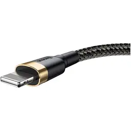 Кабель Baseus Cafule USB-A to Lightning 2m Black/Gold (CALKLF-CV1) [169521] - мініатюра 6