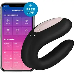 Смарт-вібратор для пар Satisfyer Double Joy Black SO3898 [95270] - мініатюра 2