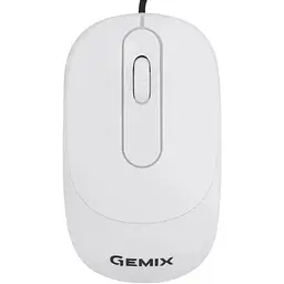 Миша Gemix GM145 білий Optical USB 800 dpi (GM145WH)