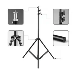 Штатив для кільцевої лампи 210 см tripod тринога стійка - мініатюра 3